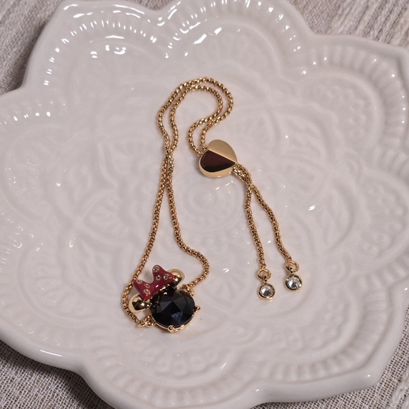Kate Spade Disney Minnie Goldtone Adjustable Bracelet NWT Retail $69 - Picture 1 of 4